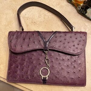 Prada ostrich bag